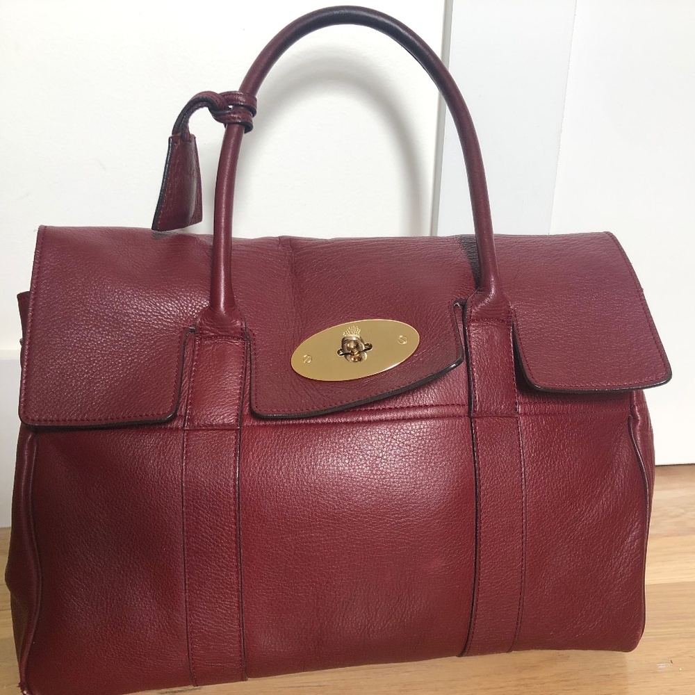 Burgundy Mulberry bag (Bayswater)